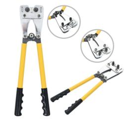 Pince sertir hydraulique acier jaune 6-50 mm&sup2; sertissage hexagonal
