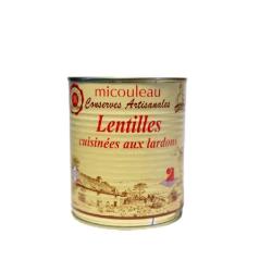 Lentilles Cuisin&eacute;es aux Lardons 840G