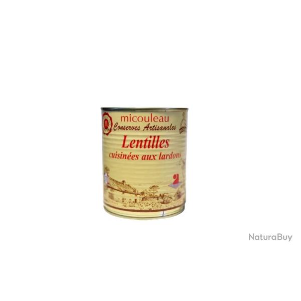 Lentilles Cuisin�es aux Lardons 840G