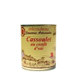 Cassoulet au confit d'oie 840g boite