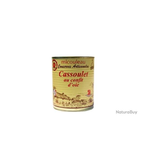 Cassoulet au confit d'oie 840g boite