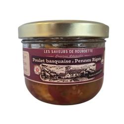 Poulet basquaise et penne rigate