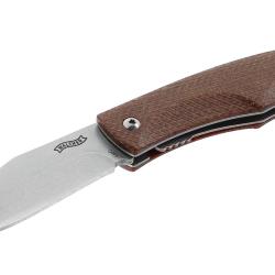 COUTEAU PLIANT WALTHER CTK 1 FINITION STONE WASHED BROWN