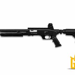 Pack complet Fusil &agrave; pompe de d&eacute;fense SG68 HPA Bouteille inclus 16p cal.68 - 19 joules - Gunsmith