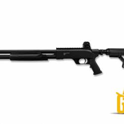 Pack complet Fusil &agrave; pompe de d&eacute;fense SG68 HPA Bouteille inclus 18P cal.68 - 19 joules - Gunsmith