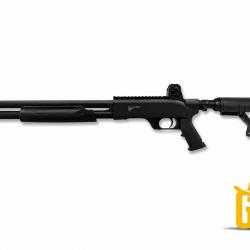Pack complet Fusil &agrave; pompe de d&eacute;fense SG68 HPA Bouteille inclus 18P cal.68 - 19 joules - Gunsmith