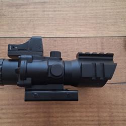 Lunette 4x32 red dot