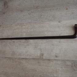 9723 Rare ba&iuml;onnette &agrave; douille Suisse pour fusil Vetterli