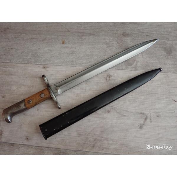121833 Baionnette Suisse pour fusil Rubin Schmidt Mdle K11 ou K31. Mdle 1918.