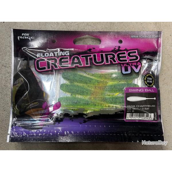 Leurres Fox Rage Creatures UV Swing Ball 9cm chartreuse