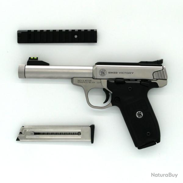 Pistolet Smith & Wesson SW22 Victory filet�, Inox, 22 Long Rifle, Cat B
