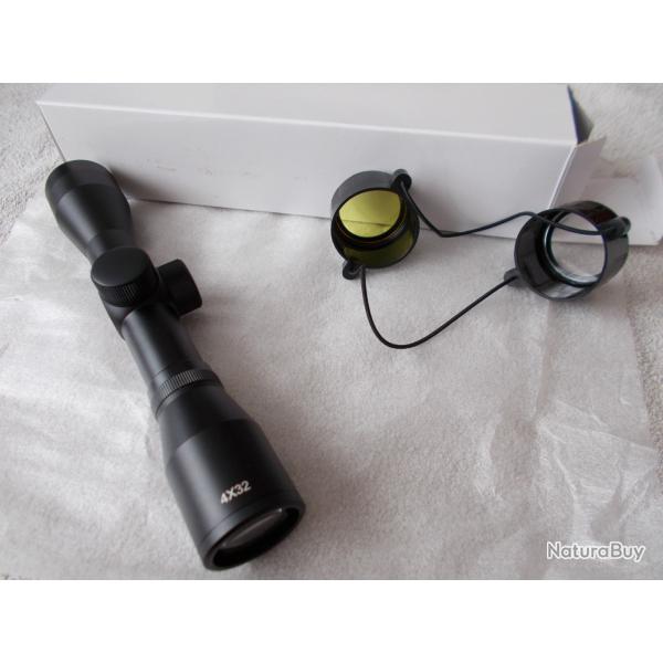LUNETTE 4X32 NITROGEN GAS POUR ARBALETE ET CARABINE A PLOMBS/ TIR SPORTIF 4,5 ET 5,5