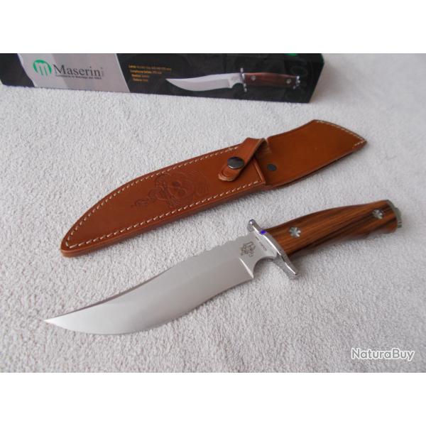 COUTEAU MASERIN FILM SIBERIAN EDUCATION ACIER 440 C/PALISSANDRE/TACTIQUE/CHASSE/DEFENSE/COLLECTOR