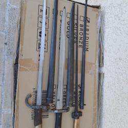 Lot de 3 baionnettes
