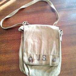 ?Sacoche Porte-Cartes US M1938 Originale WW2 / Cor&eacute;e ? Avec Sangle D'origine
