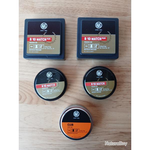 Plombs calibre 4,5mm (RWS)