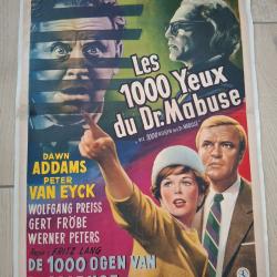 Affiche belge Le testament du Docteur Mabuse