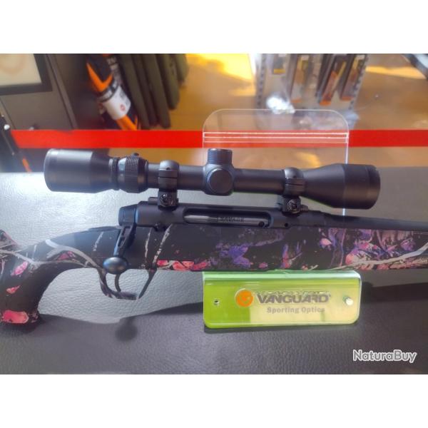 Savage axis xp 243 win camo compo muddy girl + lunette weaver 3-9x40