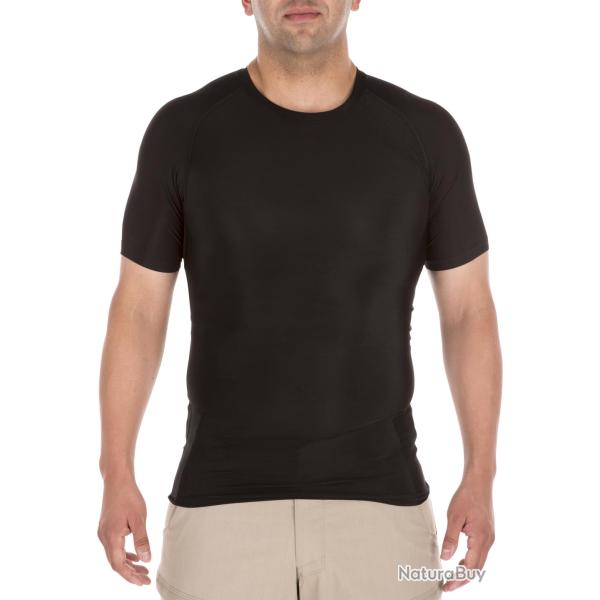 T-Shirt Tight Crew Manches Courtes Gris 5.11 Tactical - Taille 2XL