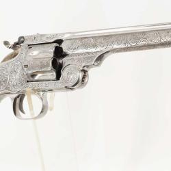 REVOLVER DE LUXE SMITH & WESSON NEW MODEL N&deg;3 RUSSIAN SINGLE ACTION CALIBRE 44 RUSSIAN 1878-1912 - U