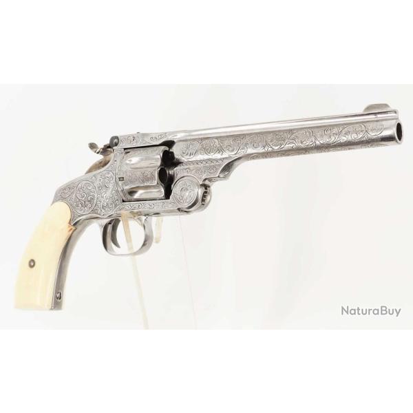 REVOLVER DE LUXE SMITH & WESSON NEW MODEL N�3 RUSSIAN SINGLE ACTION CALIBRE 44 RUSSIAN 1878-1912 - U