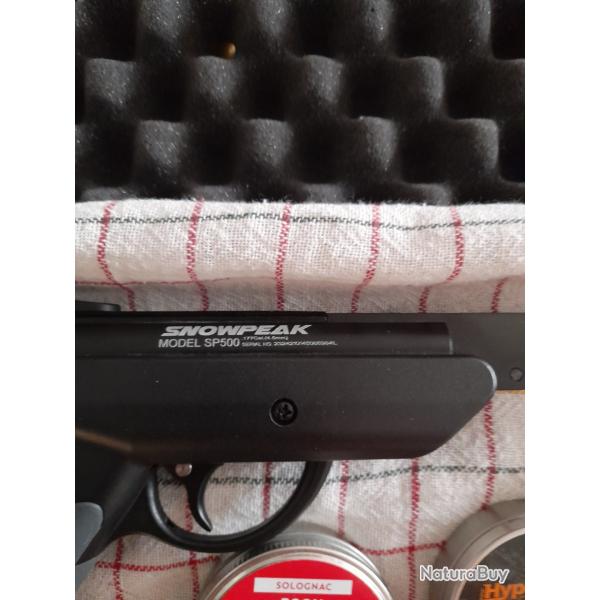 pistolet a plomb plus plomb plus cible plus malette de transport