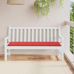 Coussin de banc de rouge 150x50x3 cm tissu oxford