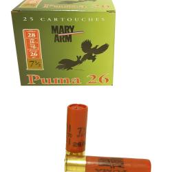25 Cartouches PUMA Cal. 28 9
