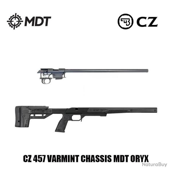 Carabine Cal.22LR CZ 457 Varmint Chassis MDT ORYX Noir 20" filet�