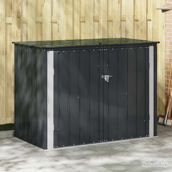 Bo�te de Rangement de Jardin Noir 151,5 x 82 x 110,5 cm Acier