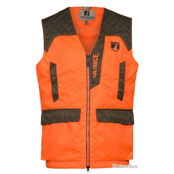 Gilet Track force orange/kaki PERCUSSION-XXL