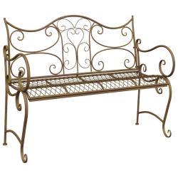 Banc de jardin 2-Nombre de places 114 x 56,5 x 90 cm Acier