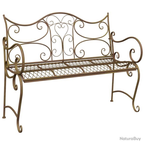 Banc de jardin 2-Nombre de places 114 x 56,5 x 90 cm Acier