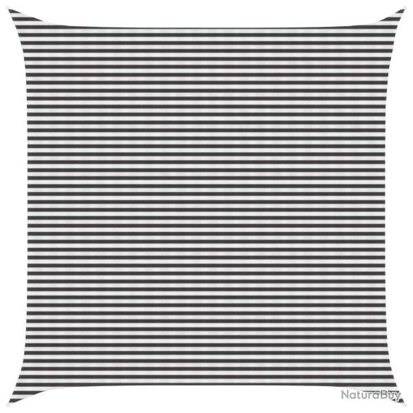Voile d'ombre Anthracite et blanc 7 x 7 m HDPE