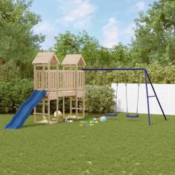 Aire de jeux d'ext&eacute;rieur bois de pin massif