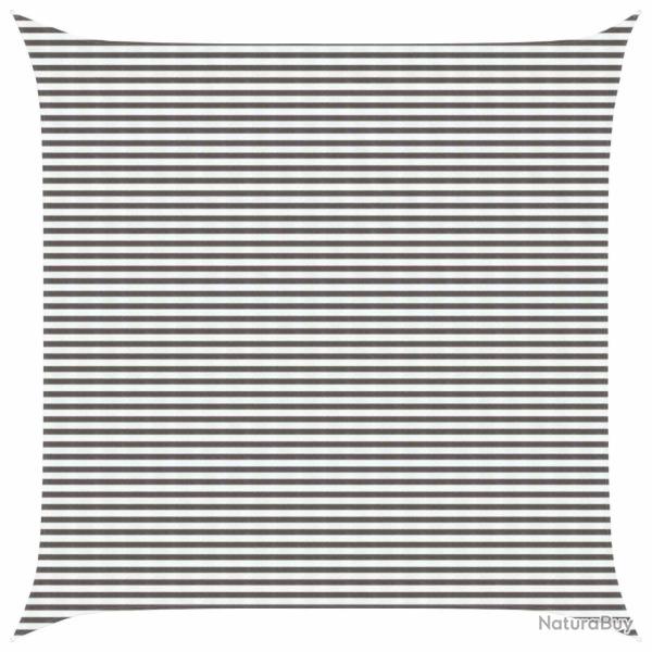Voile d'ombre Gris clair et blanc 7 x 7 m HDPE