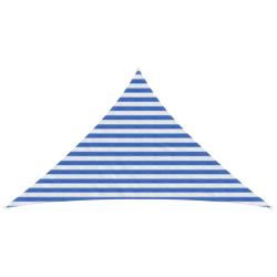 Voile d'ombre Bleu et Blanc 2,5 x 2,5 x 3,5 m HDPE