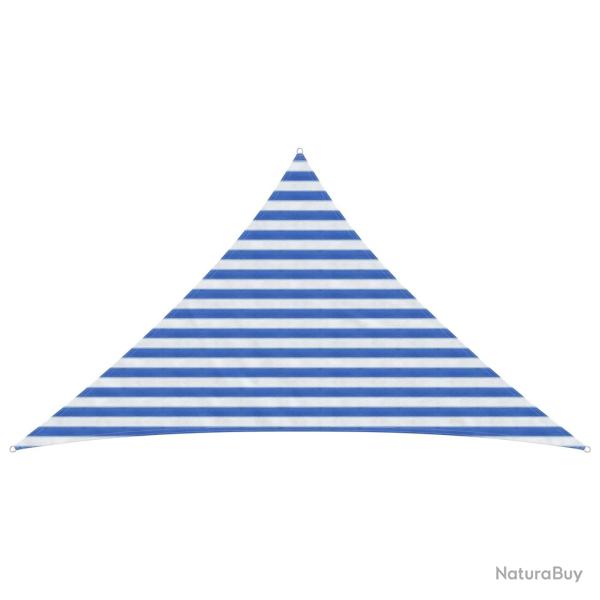 Voile d'ombre Bleu et Blanc 2,5 x 2,5 x 3,5 m HDPE