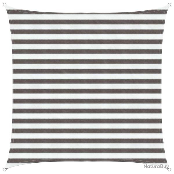 Voile d'ombre Gris clair et blanc 2 x 2 m HDPE