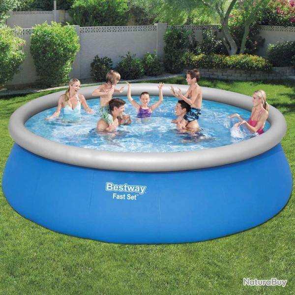 Bestway Ensemble de piscine gonflable ronde Fast Set 457x122 cm