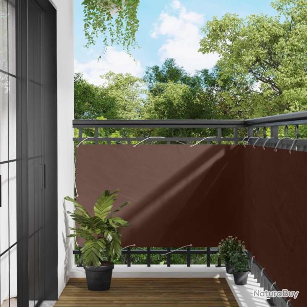 �cran de balcon Marron 90 x 200 cm Tissu Oxford