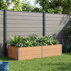 Jardini&egrave;re sur&eacute;lev&eacute;e Marron 250 x 100 x 54 cm