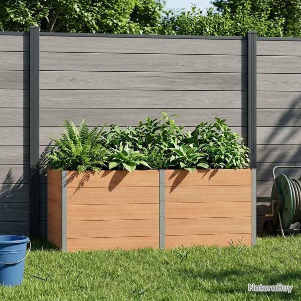 Jardini�re sur�lev�e Marron 250 x 100 x 91 cm