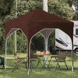 Tente de f&ecirc;te pop-up 194 x 194 x 245 cm Marron
