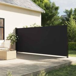 Auvent lat&eacute;ral r&eacute;tractable noir 180x500 cm
