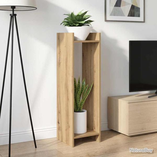 Support de Plante 2 pc Ch�ne Artisanal 30 x 30 x 100 cm