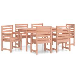 Ensemble &agrave; manger de jardin 7 pcs bois massif Douglas