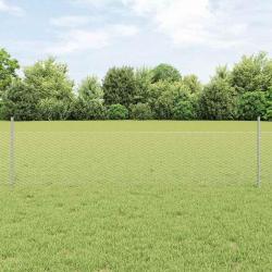 Cl&ocirc;ture hexagonale avec poteau 10 x 0,5 m Acier galvanis&eacute;