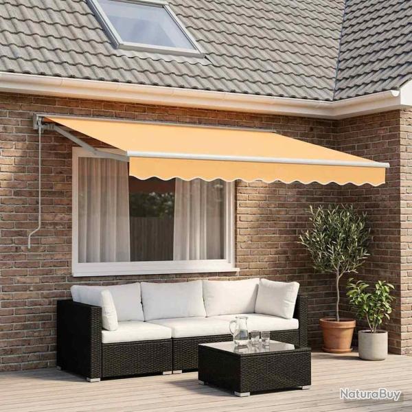 Auvent r�tractable Sable 3,5 x 2 m Polyester et Aluminium