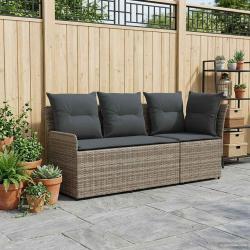 Sofa de jardin avec accoudoirs et sofa d'angle 2 Pi&egrave;ce Rotin PE